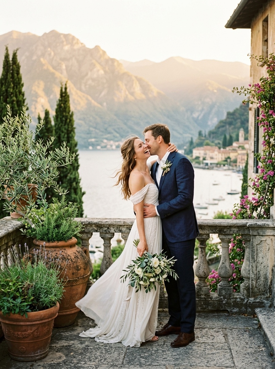 Template RUSTIC – Italian Botanical Luxury Digital Wedding Invitation