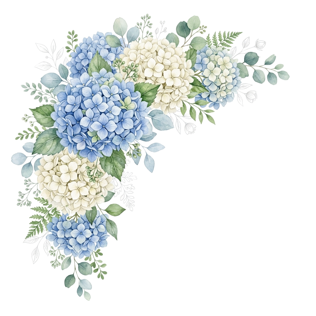 Realistic Hydrangeas