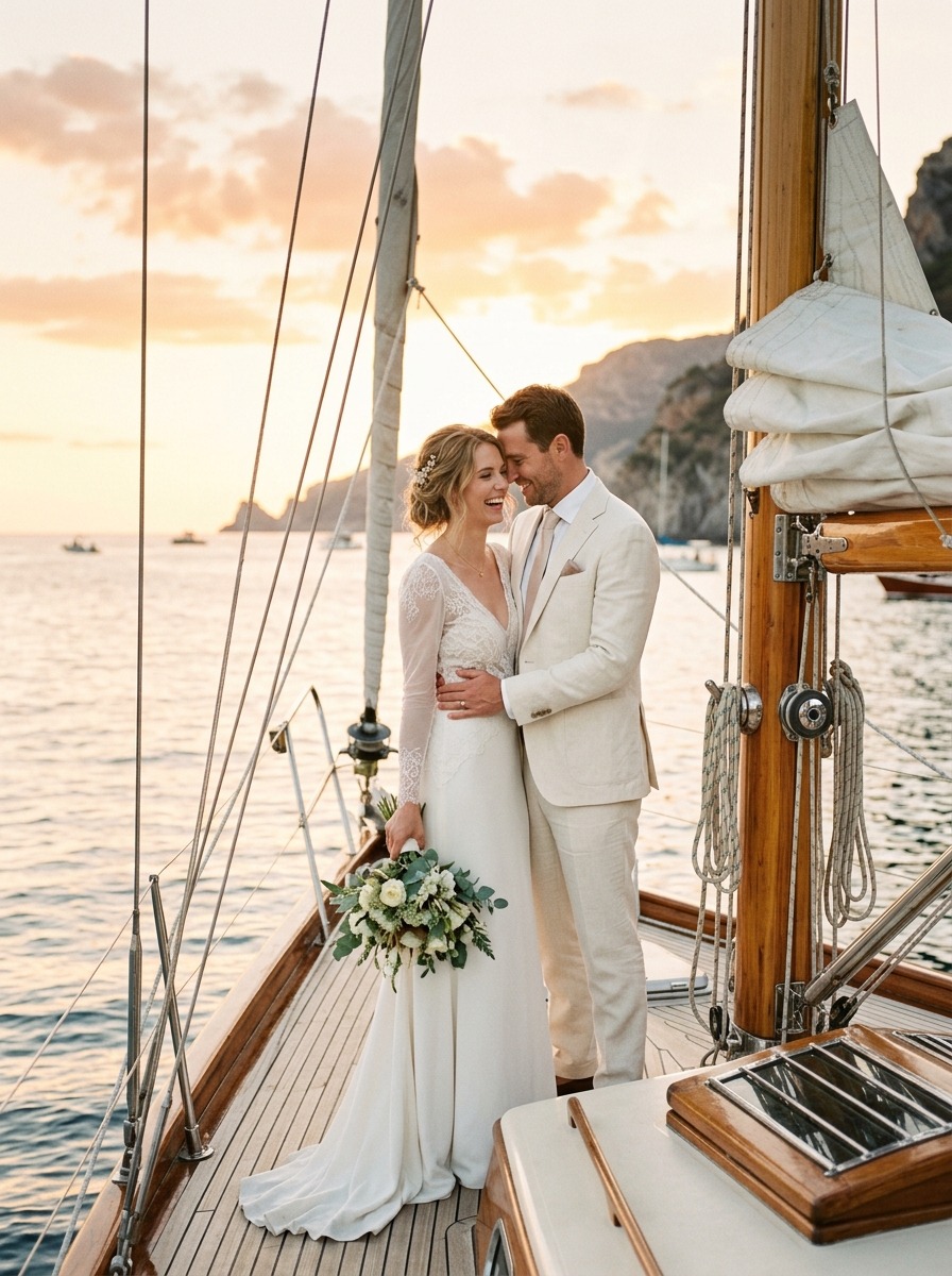 Adele & Oliver Golden Hour Arch Portrait
